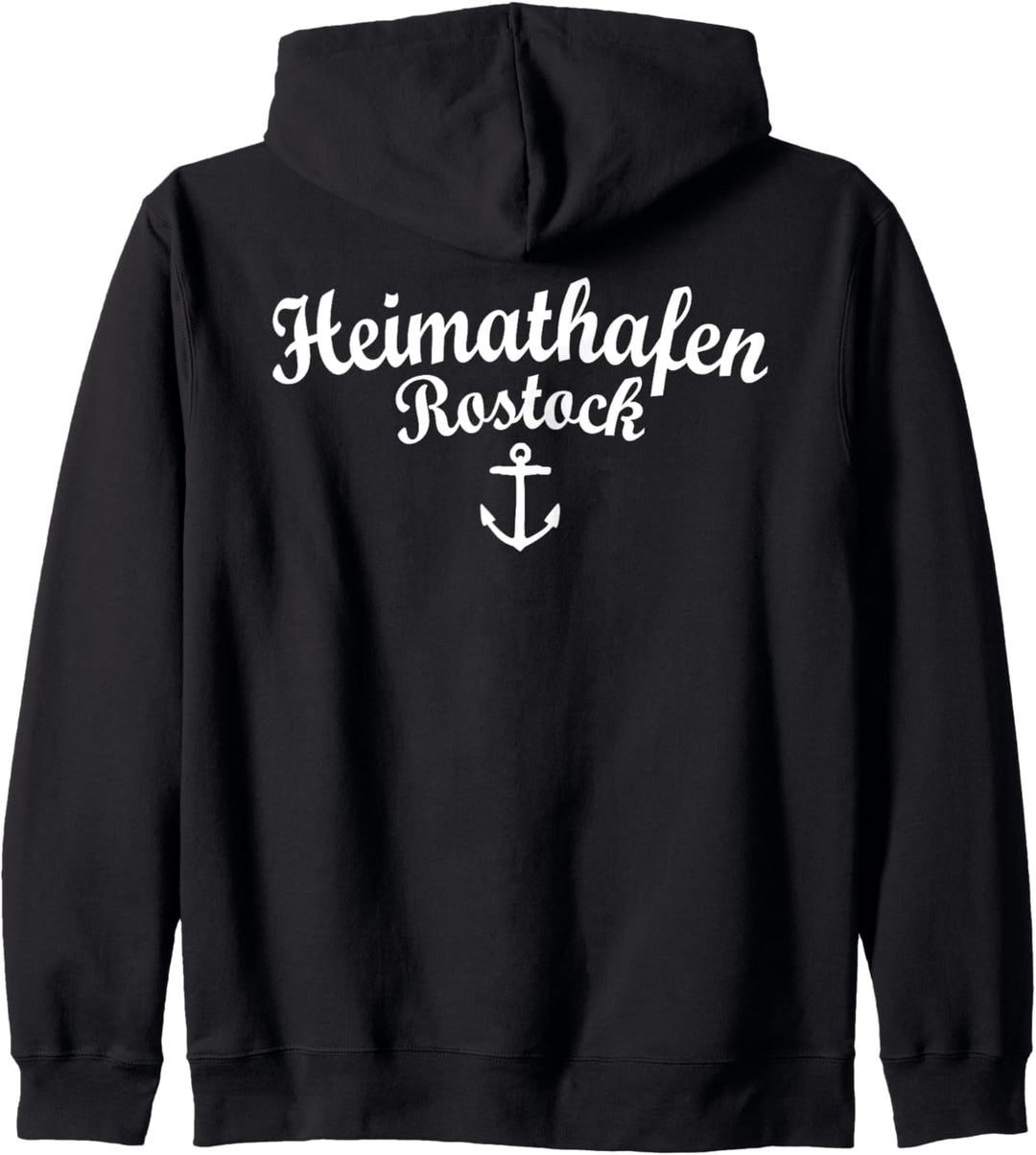 Heimathafen Rostock (Weiss) Kapuzenjacke