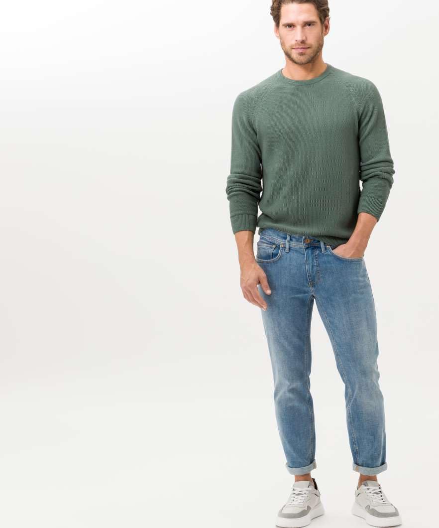 BRAX Herren Style Chris Vintage Flex Light Jeans 36W / 32L Salt Blue Used, 36W / 32L Salt Blue Used