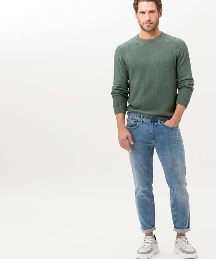 BRAX Herren Style Chris Vintage Flex Light Jeans 36W / 32L Salt Blue Used, 36W / 32L Salt Blue Used