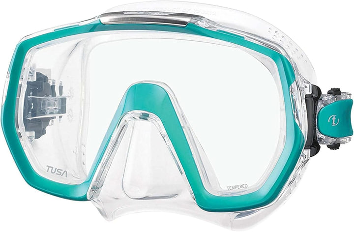 Tusa Freedom Elite - Tauchmaske schnorchelmaske Erwachsene - Schwarz Ocean Green