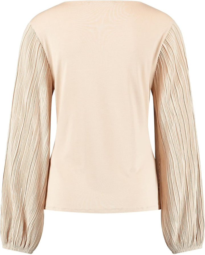 Taifun Damen 471417-16319 T-Shirt 40 Light Sand, 40 Light Sand