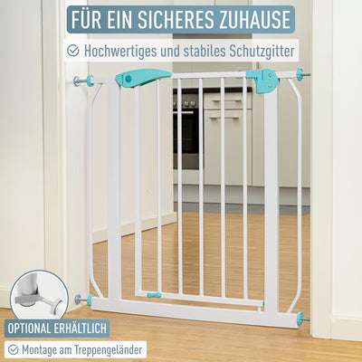 ib style Türschutzgitter Berrin 67-175, Treppengitter für Babys, Treppenschutzgitter ohne Bohren, Tü