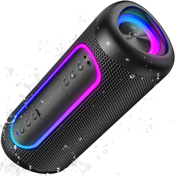 Bluetooth Lautsprecher 30W Dual-Lautsprecher Kräftiger Bass Bluetooth 5.4 IPX5 Wasserdicht 30 Stunde