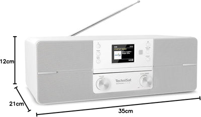 TechniSat DIGITRADIO 371 CD IR - Stereo Internetradio (DAB+, UKW, CD-Player, WLAN, Bluetooth, Farbdi