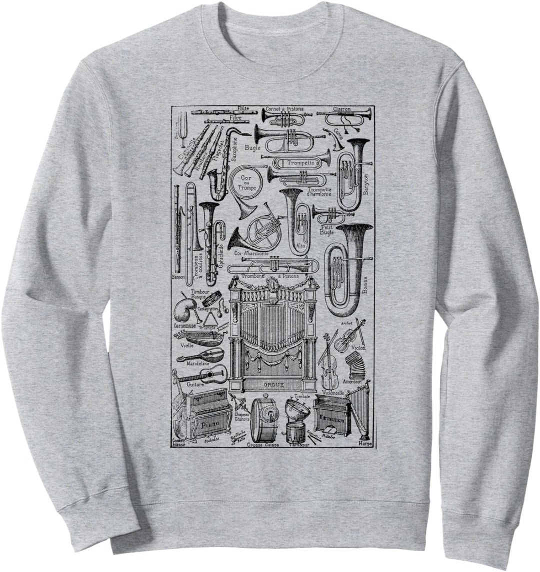 Orchester Musikinstrumente Geschenk für Musiker Sweatshirt