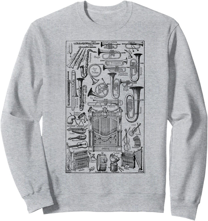Orchester Musikinstrumente Geschenk für Musiker Sweatshirt