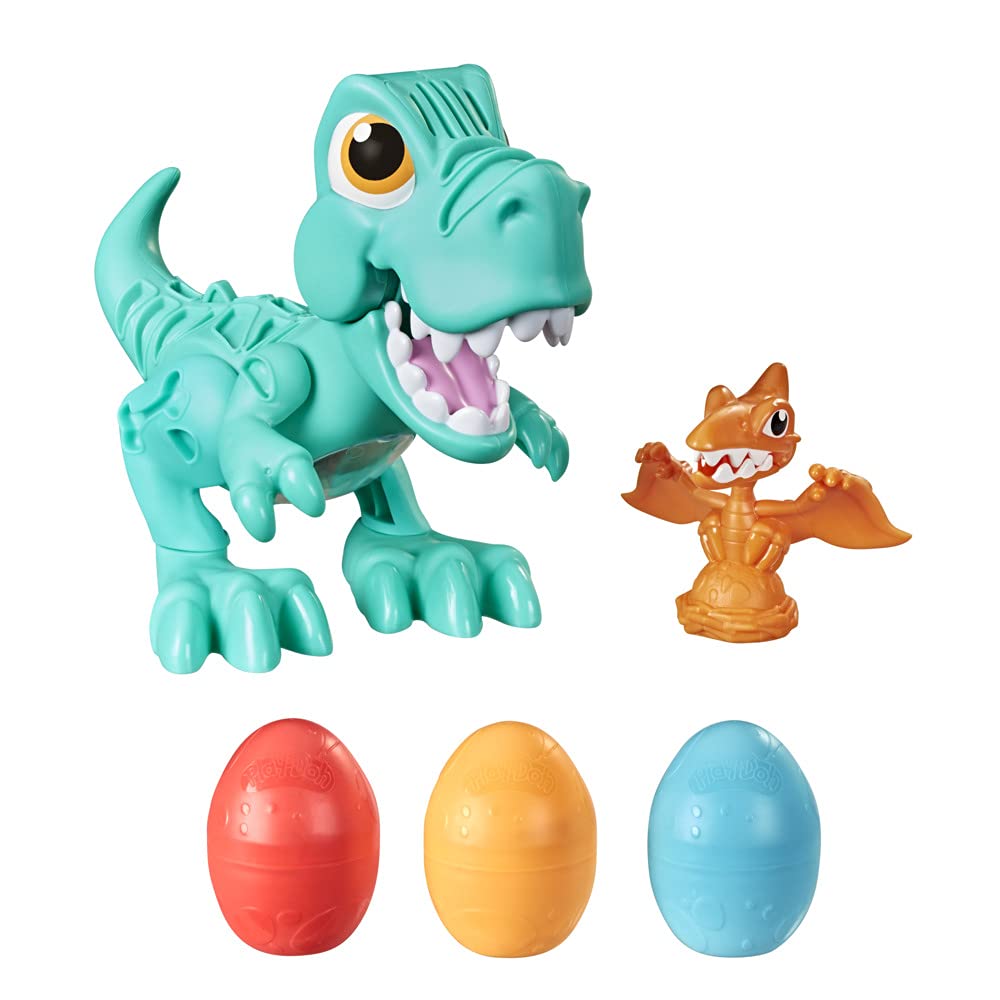 Play-Doh Dino Crew Gefrässiger Tyrannosaurus, Spielzeug für Kinder ab 3 Jahren mit lustigen Dinogerä