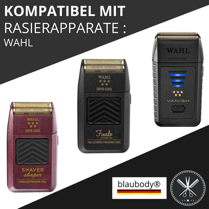 Scherkopf Folienrasierer x2 Klingen Kompatibel mit Maschine Rasierer Wahl Shaver Professionnel 5 Sta