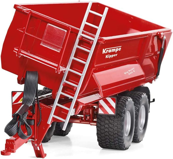 WIKING 077335 Krampe Big Body 650 S Hinter- /Seitenkipper, Modell, 1:32, Metall/Kunststoff, Ab 14 Ja