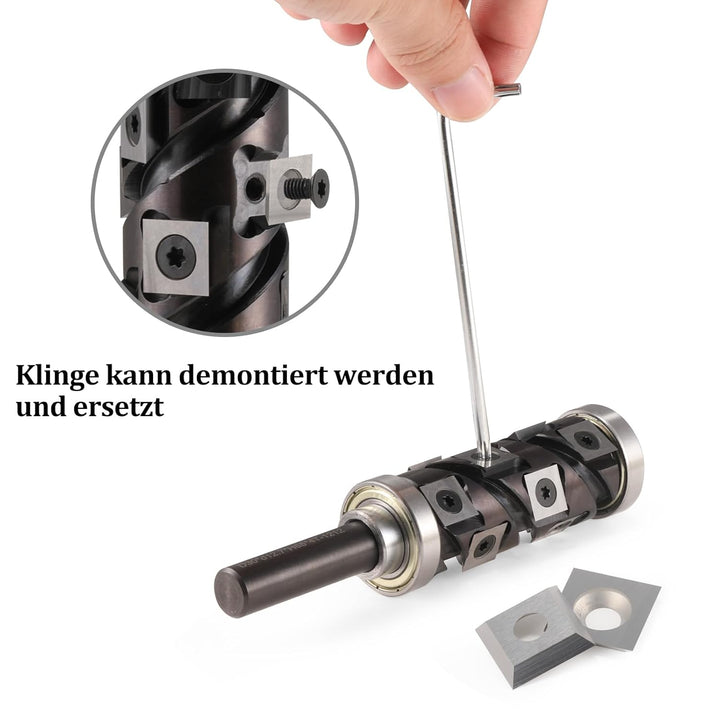 Trvoxviq Wendeplatten Wendemesser 10 Stück Ersatzklingen(12x12X2.2mm, 35°), Hartmetalleinsätze Vierk