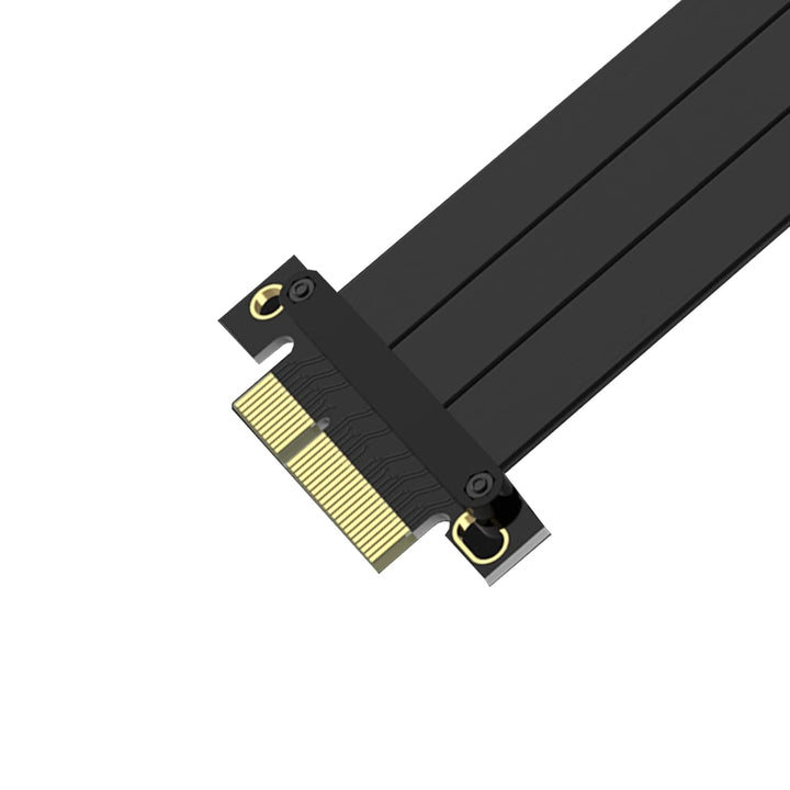 PCIE Extension Cable 3.0 4x to 8x Black Extension Riser Card Cable, Anti-interference EMI Material,