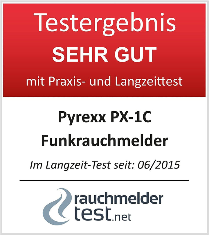 Pyrexx PX-1C • 4 Stück • Funk-Rauchmelder 10 Jahre Batterie vernetzbar mit weiteren Meldern • Magnet