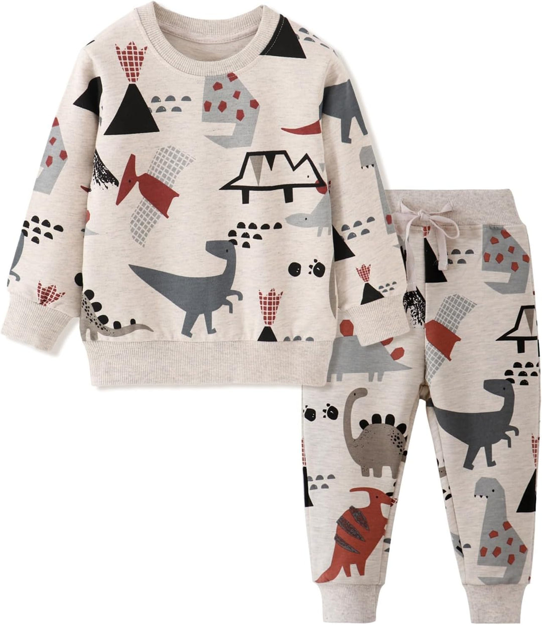 Volunboy Baby Jungen Dinosaurier kleidung, Kinder Pullover Jogginganzug Sweatshirt Langarmshirt und