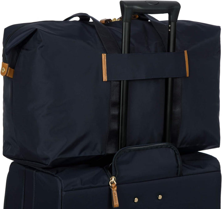 BRIC'S - Grosse Faltbare 2-in-1-reisetasche Aus Nylon Ocean Blau, Ocean Blau