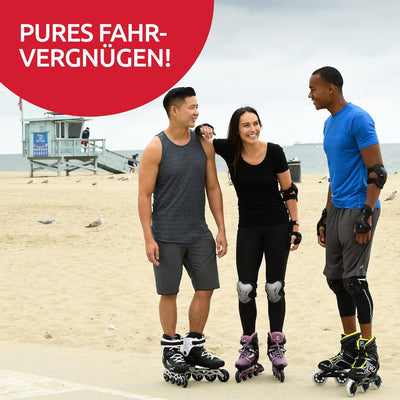 FILA Inliner Damen Legacy Pro 84, Inline-Skates mit Air Flow Belüftungssystem, Rollerblades mit bequ