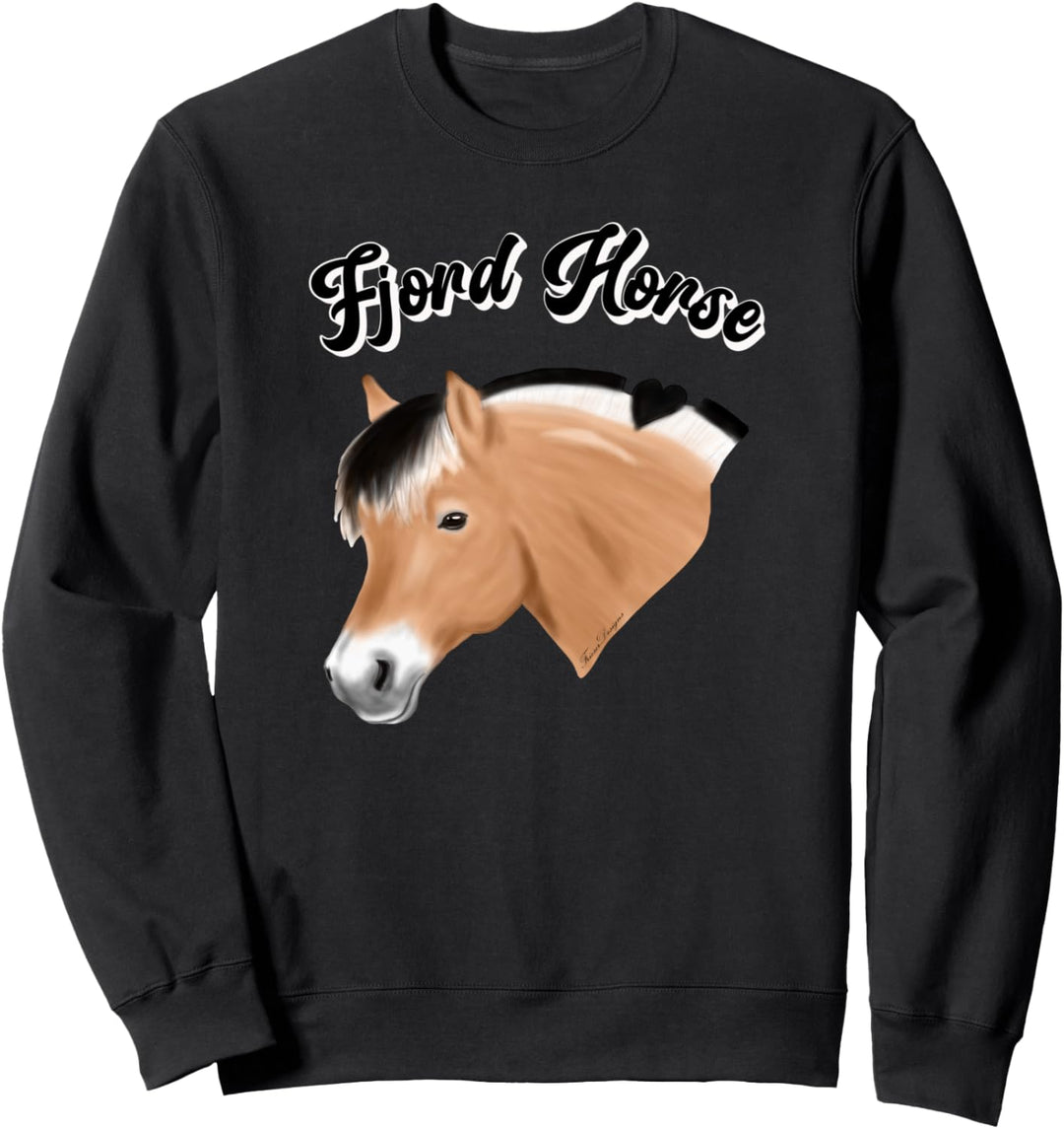 Norwegisches Fjordpferd Fjord horse Pferde Reiter Sweatshirt