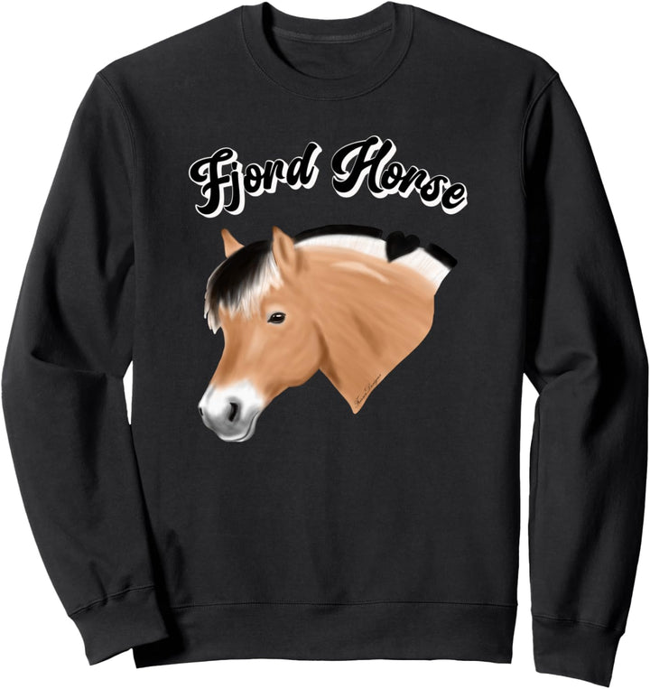 Norwegisches Fjordpferd Fjord horse Pferde Reiter Sweatshirt