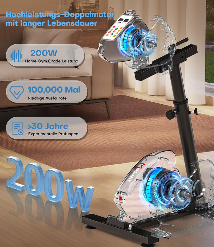 [Aktualisierte] Pedaltrainer, 2025 Neu Heimtrainer Senioren mit Widerstand & Geschwindigkeit, Elektr