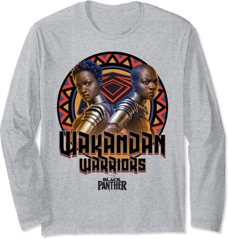Marvel Black Panther Okoye And Nakia Wakandan Warriors Langarmshirt