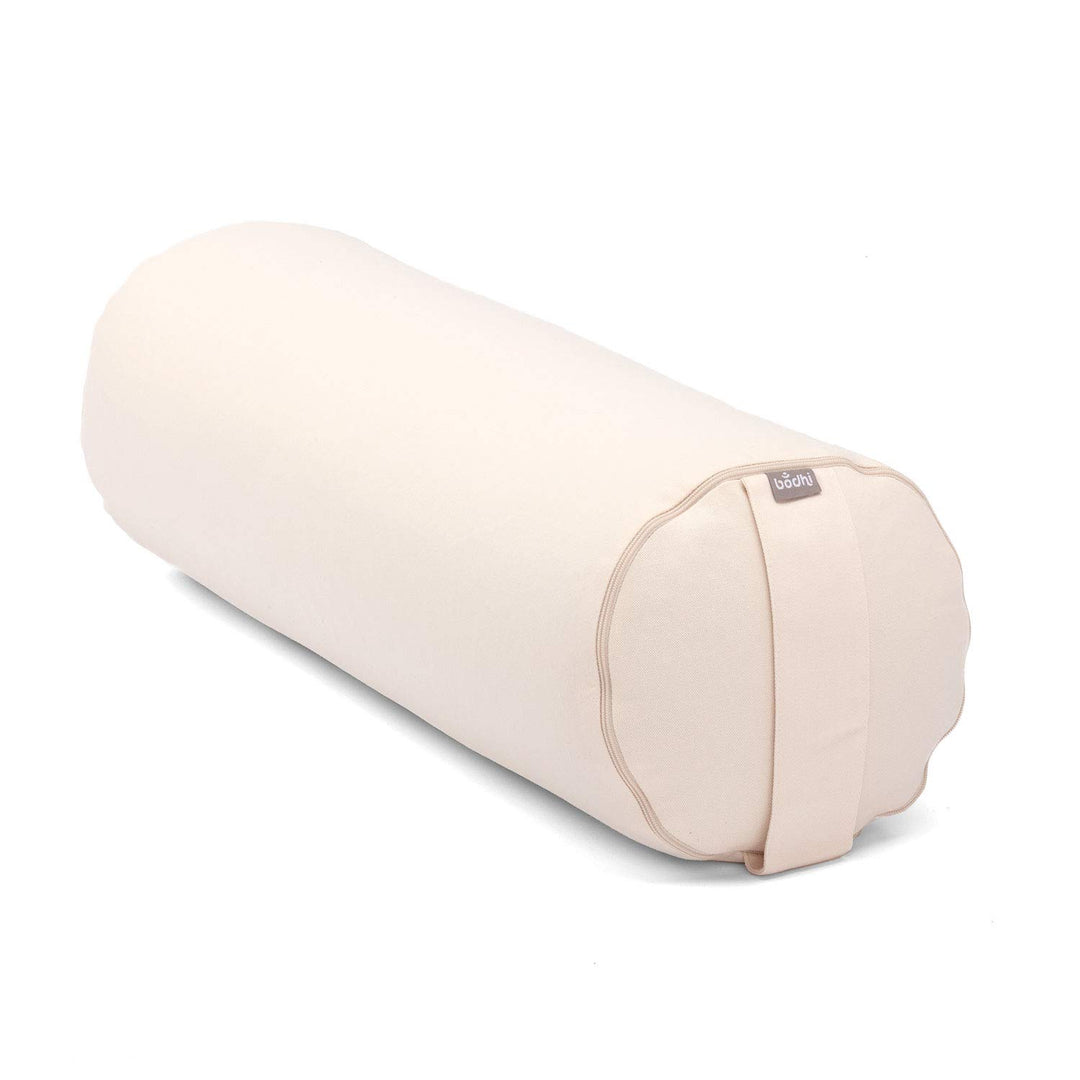 Bodhi Yoga Bolster | ECO Serie | Yogarolle mit Kapok-Füllung | Waschbarer Bezug aus 100% Bio-Baumwol