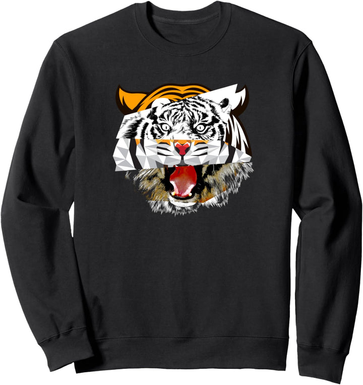 Tiger-Collage Sweatshirt