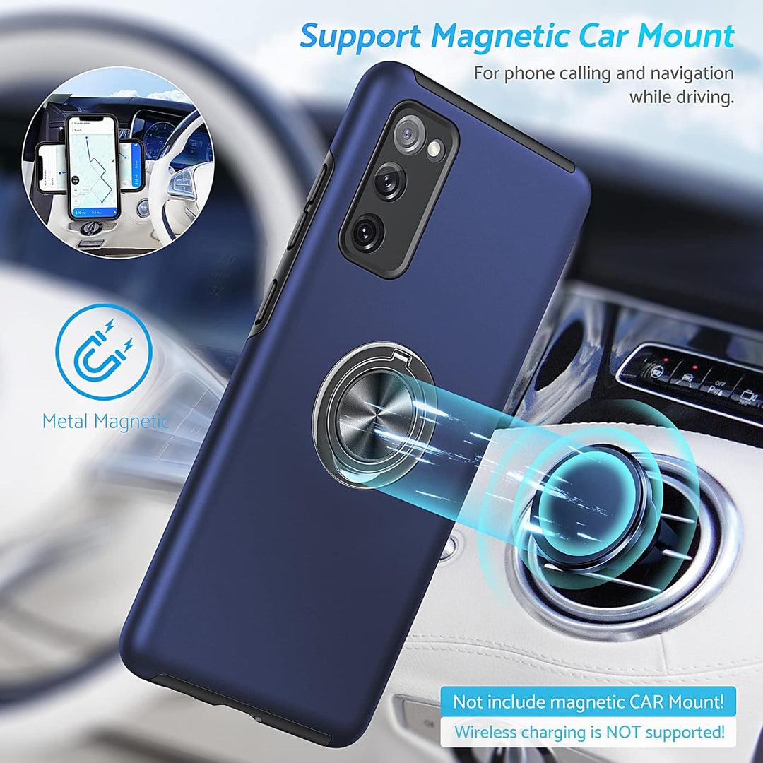 Anqrp Hiddenian Serier Hülle für Samsung Galaxy S20 FE 4G/5G, [Eingebetteter Ständer] [Wärmeableitun