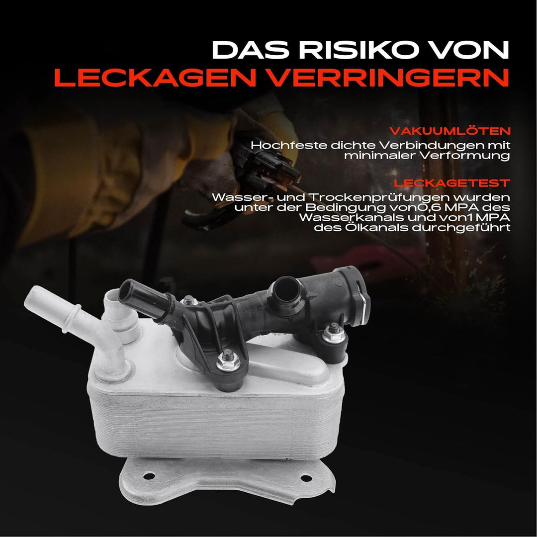 Frankberg Ölkühler Motoröl Automatikgetriebe Kompatibel mit 3er E90 E91 E92 E93 5er F07 F10 F11 7er