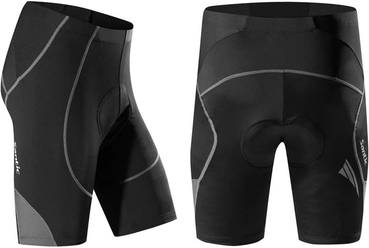 Santic Radlerhose Herren Kurz mit Sitzpolster Radhose Herren Kurz Fahrradhose Herren Gepolstert Rads