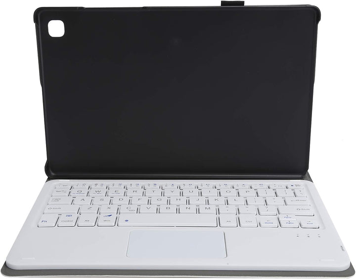 Bluetooth-Tastatur mit Abdeckung, Ultradünne Abnehmbare Kabellose Tastatur mit Touchpad + Ledertasch