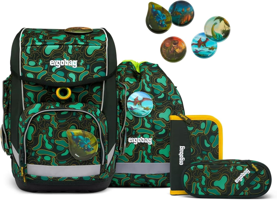 ergobag cubo Set ergonomischer Schulrucksack Klassisch 6-teilig 1. Klasse Grundschule Einheitsgrösse