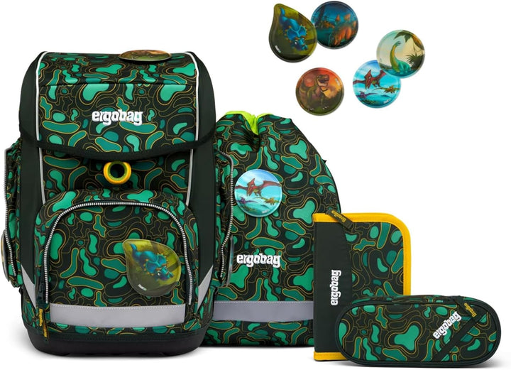 ergobag cubo Set ergonomischer Schulrucksack Klassisch 6-teilig 1. Klasse Grundschule Einheitsgrösse