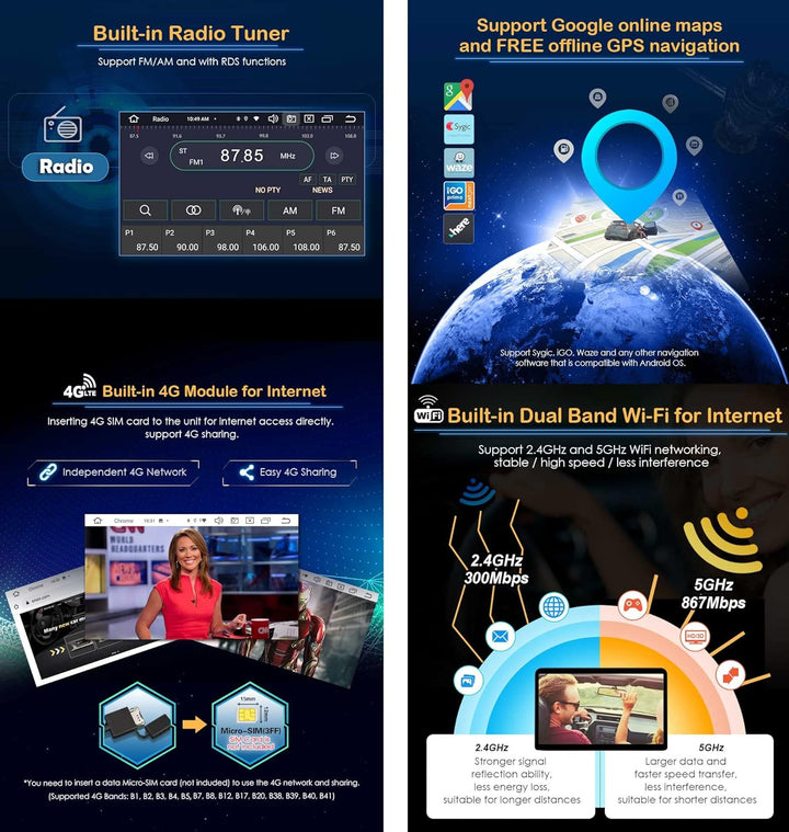 ERISIN 8.8 Zoll Android 12 Autoradio für BMW 3 Series M3 E46 Rover 75 MG ZT Unterstützt GPS-Navi Car