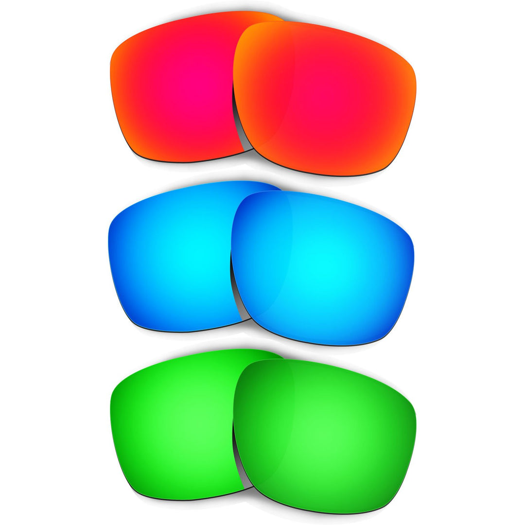 HKUCO Plus Replacement Lenses For Oakley Sliver - 3 pair Combo Pack