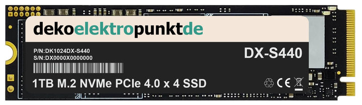 1TB M.2 NVMe Gen4 SSD Festplatte passend für GIGABYTE Z790 Gaming X AX Mainboard, Alternatives Ersat