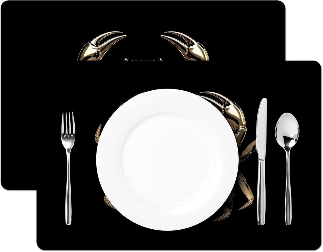 KitchenYeah© Platzsets Abwaschbar 6-Teilig 45x30 cm Tischsets Platzdeckchen Platzset Unterlage Tisch