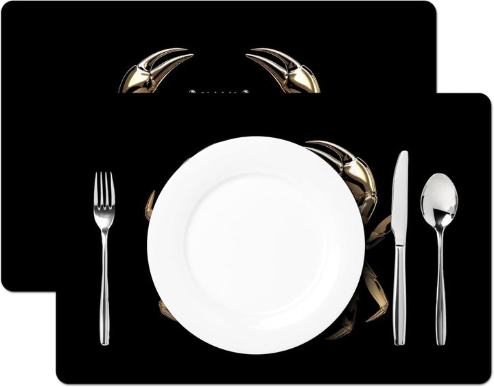 KitchenYeah© Platzsets Abwaschbar 6-Teilig 45x30 cm Tischsets Platzdeckchen Platzset Unterlage Tisch