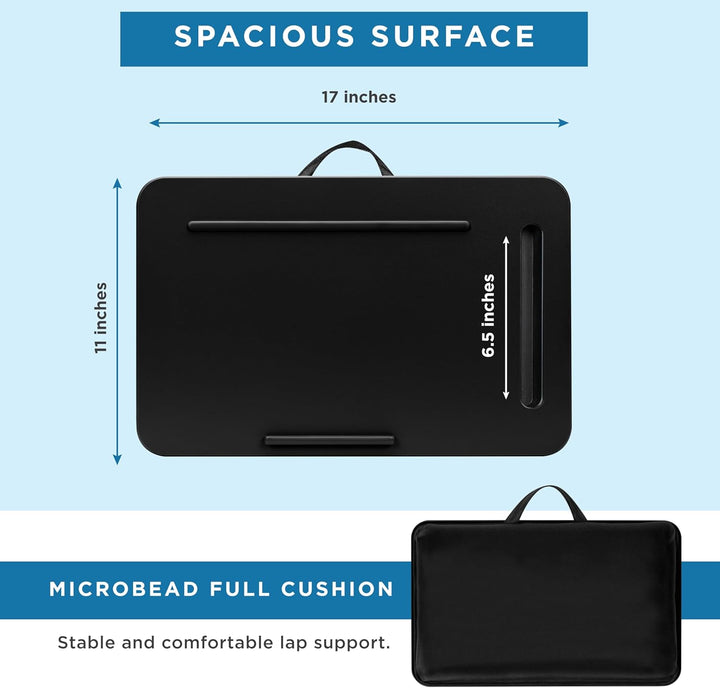 Lapgear Laptoptisch Sidekick mit Geräteleiste und Handyhalterung, passend für Laptops bis 15,6 Zoll,