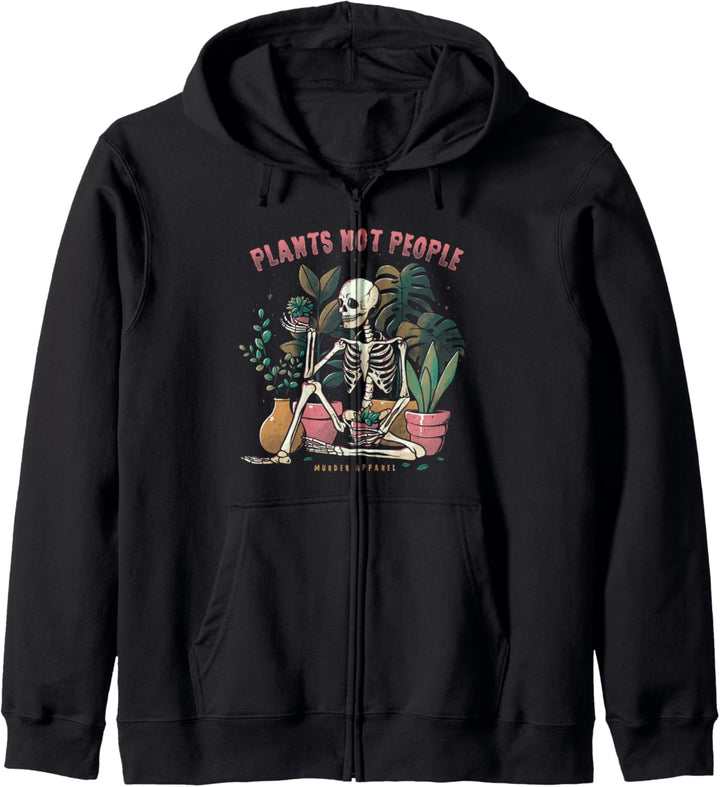 Plants Not People Skelett Kapuzenjacke
