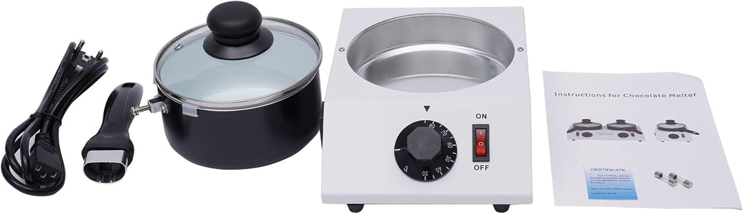 Elektrische Chocolatière Schmelzmaschine, Mini Schokoladenschmelztiegel mit 1 keramischen Pfannen mi