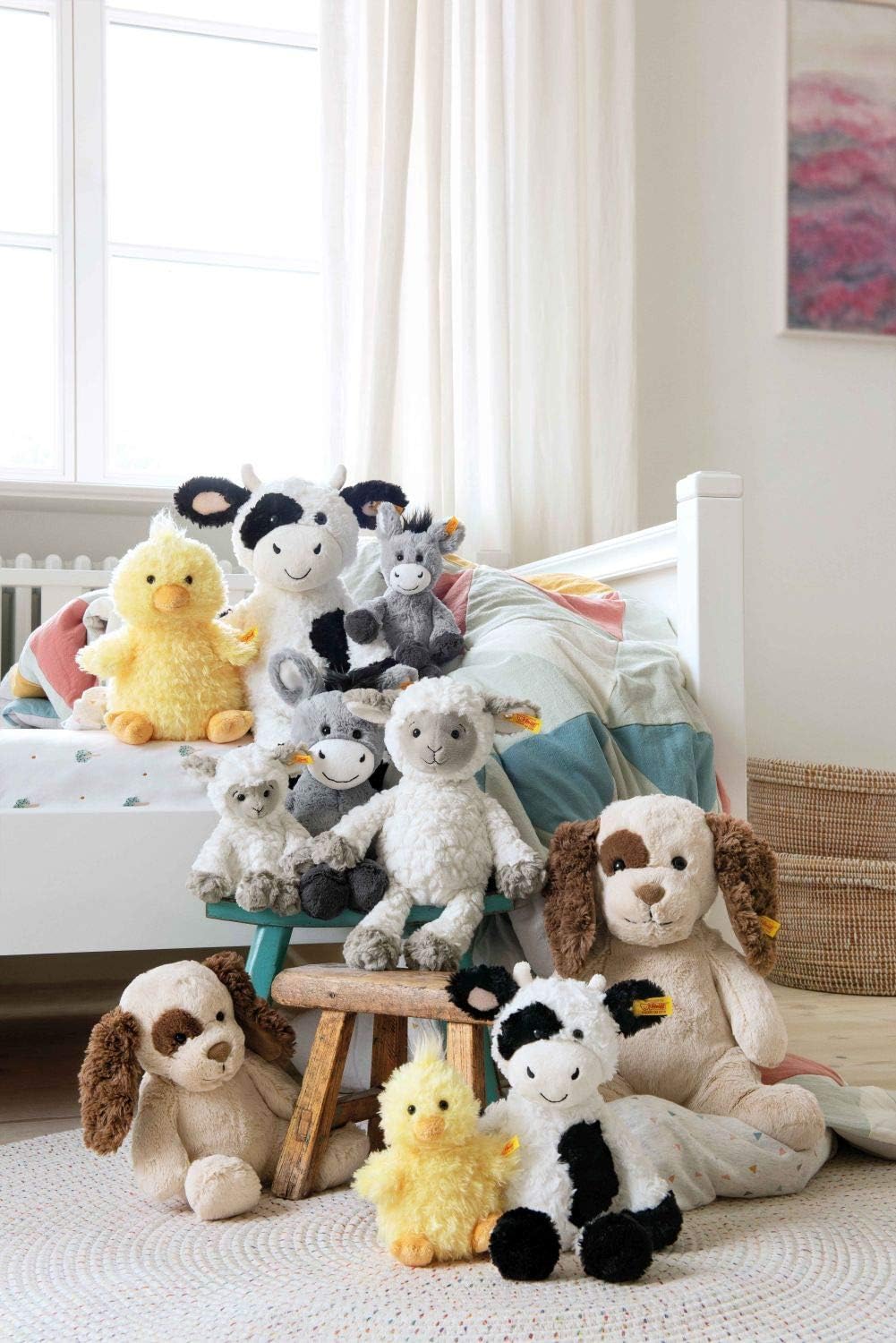 Steiff 073892 - Original Plüschtier Pipsy Küken, Soft Cuddly Friends Kuscheltier ca. 14 cm, Markenpl