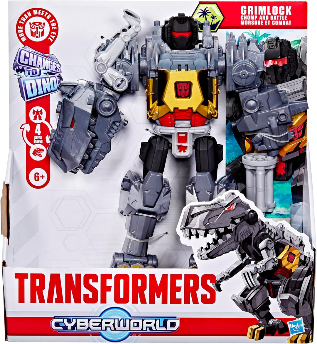Transformers CYBERWORLD Grimlock Chomp & Battle Action Figure