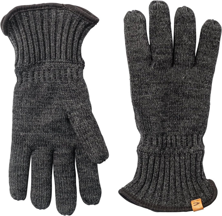 camel active Herren Strickhandschuhe mit warmen Futter M Dunkelgrau, M Dunkelgrau