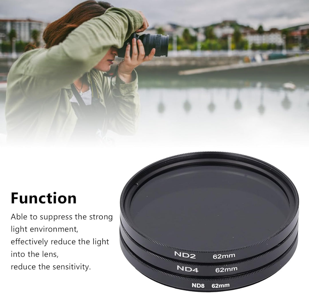 3 Stück ND2 ND4 ND8 Objektiv Filter, HD-Filter für Mehr Schicht Ige Beschichtung Neutrale Dichte mit