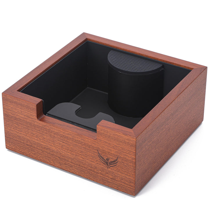 Rosewood Espresso Knock Box - Kaffeepuckeimer mit stossdämpfender Stange & rutschfestem Boden | Prem