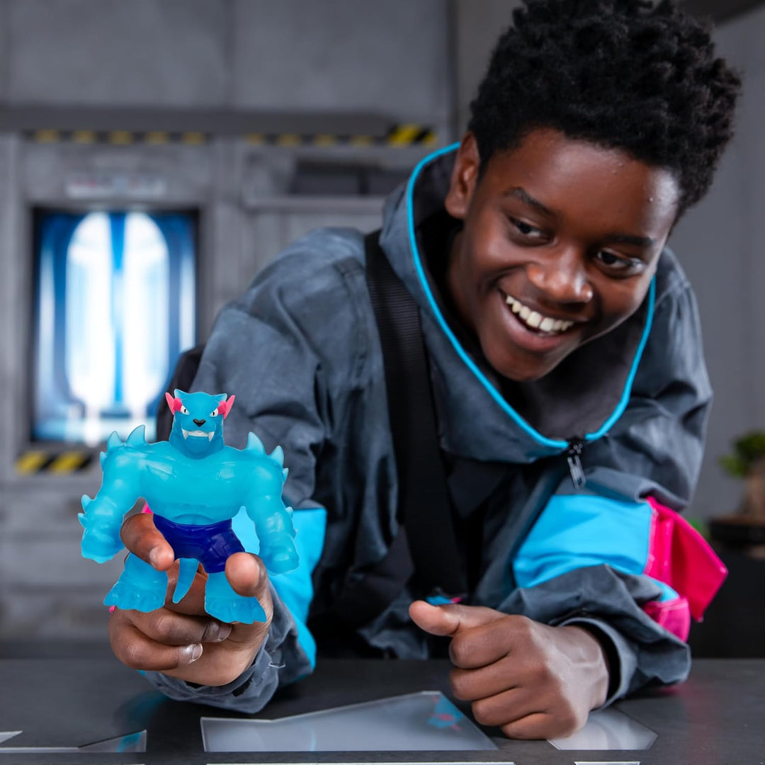 MrBeast Lab – dehnbarer Iconic Panther der Heroes of GOO JIT Zu; Drücke und dehne den Panther von Mr