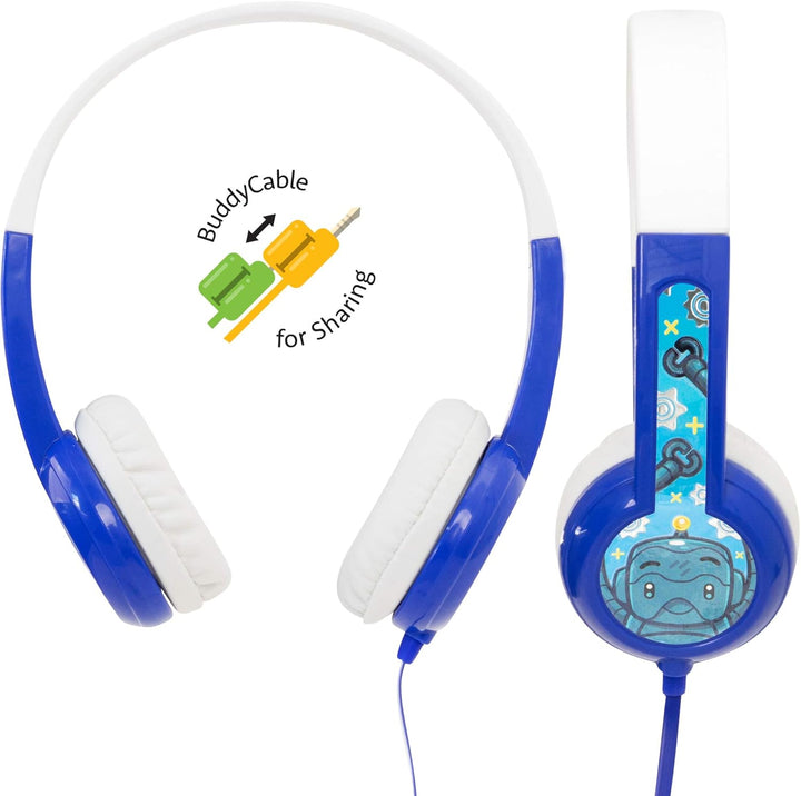 ONANOFF Buddyphones Discover Volume Limiting Kids Headphones In-Ear Durable, Comfortable,& Customiza