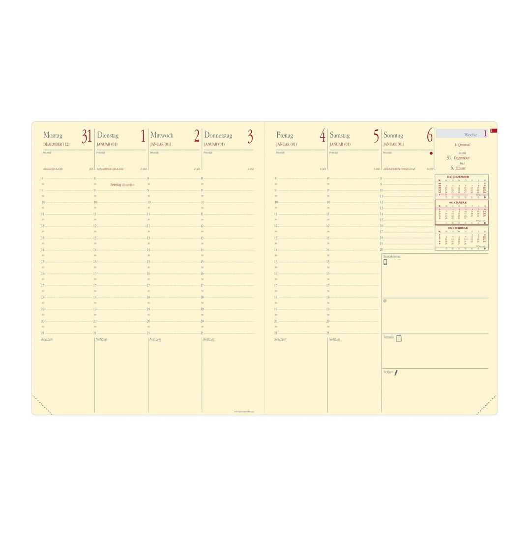 Quo Vadis Kalender Einlage Pre Prestige 21x27cm 287003Q