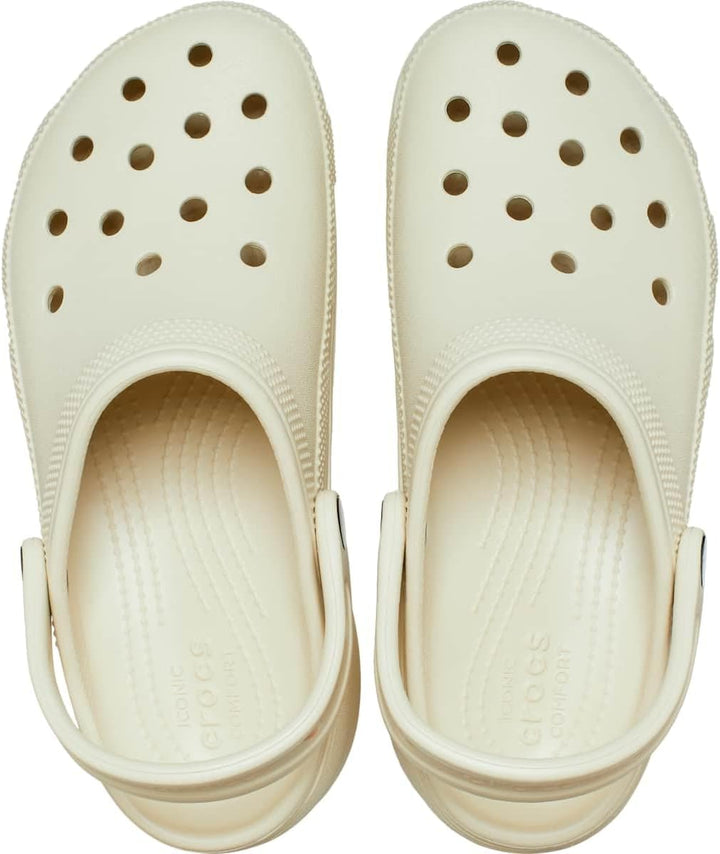 Crocs Damen Classic Platform W Clogs 34/35 EU Bone, 34/35 EU Bone