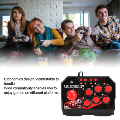 Arcade Fight Stick Wired Arcade Joystick Wired Fight Stick PC Street Fight Controller Retro Gaming C