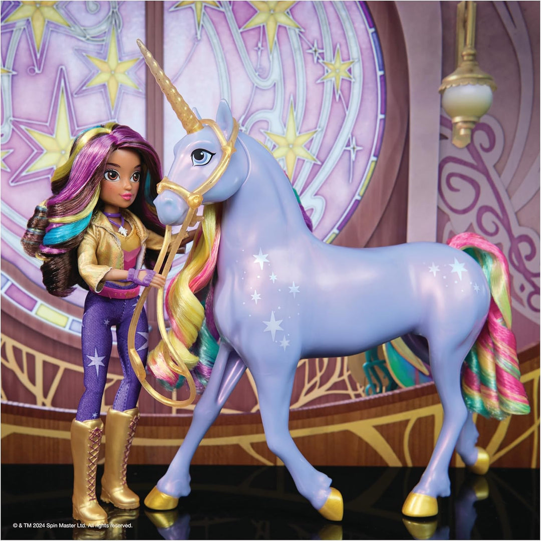 Unicorn Academy Sophia und Licht-Magie Wildstar - ca. 28 cm grosses Einhorn mit Licht- und Soundeffe